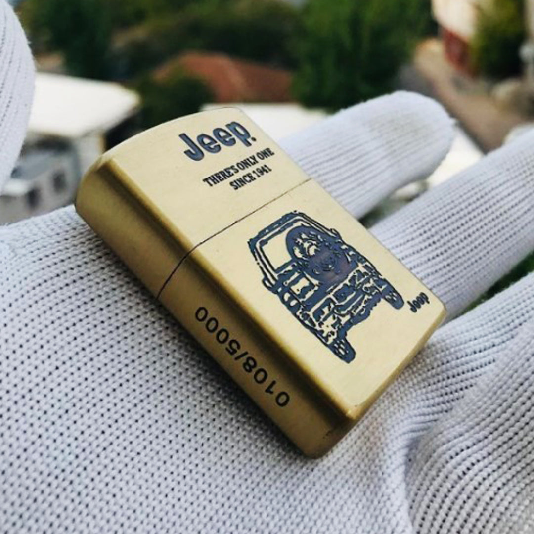 Zippo Jeep Golden Engraved Lighter