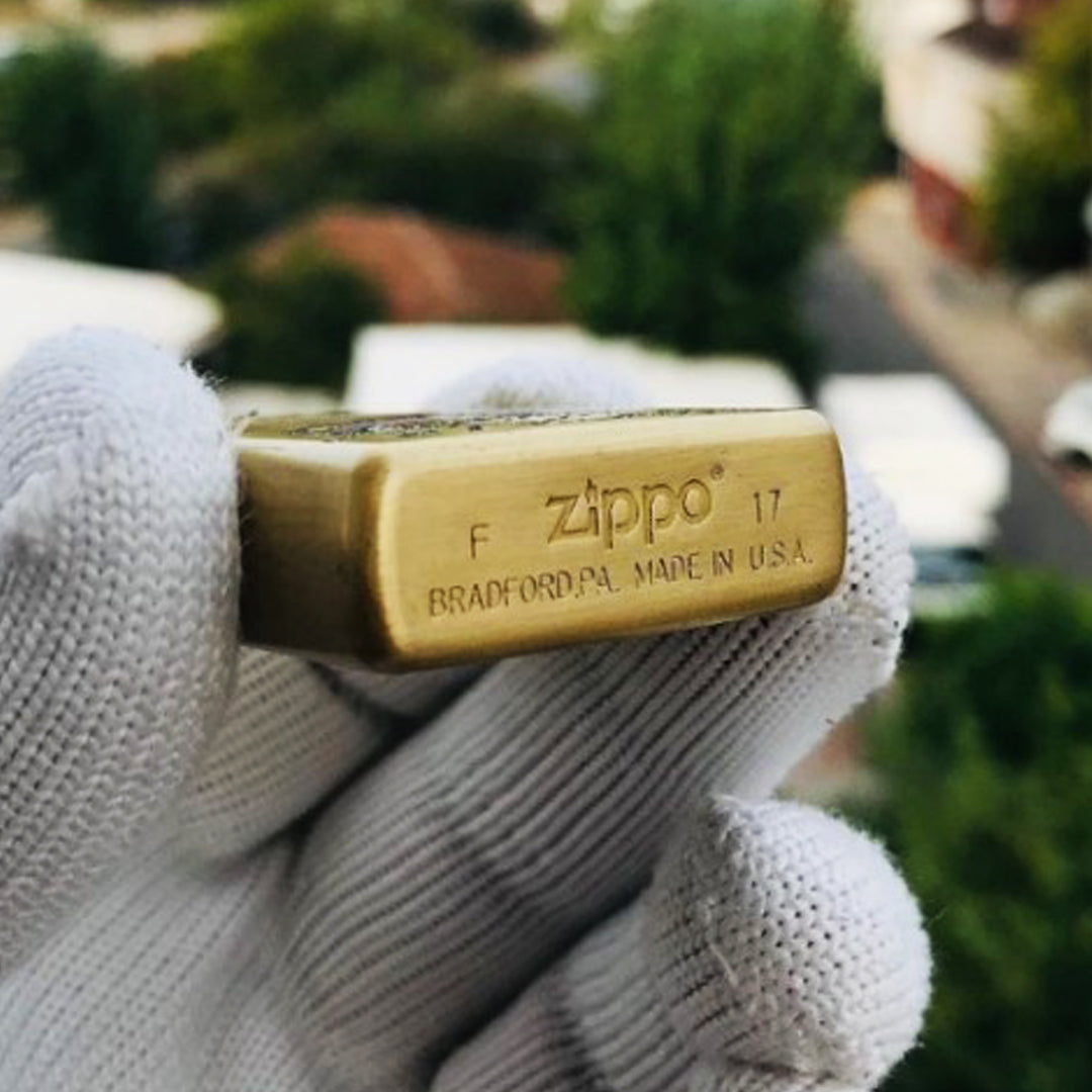 Zippo Jeep Golden Engraved Lighter